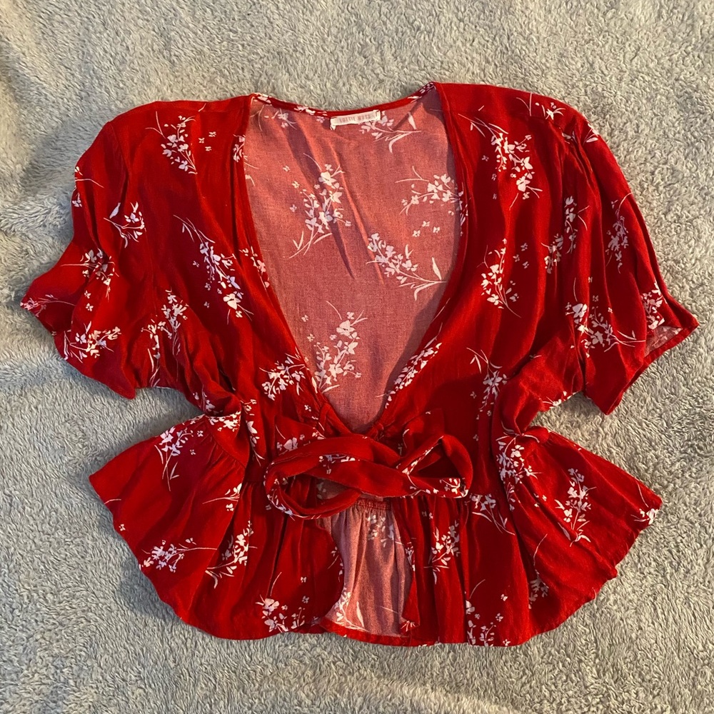Tie front top